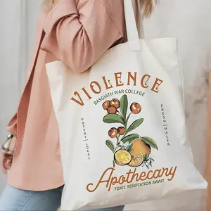 Violet Sorrengail Apothecary Tote, Basgiath War College, Fourth Wing Gift, Book Lover Gift, Riders Quadrant, Gift For Book Lover