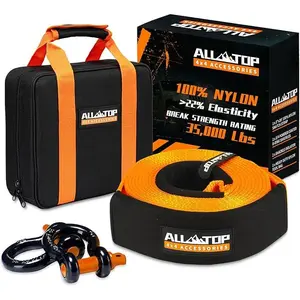 Recovery Strap Kit w/ Shackles: Strap 3in x 20ft - 35,000 Lbs