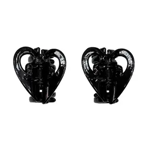 Small Heart Shaped Claw Clips (Set of Two)