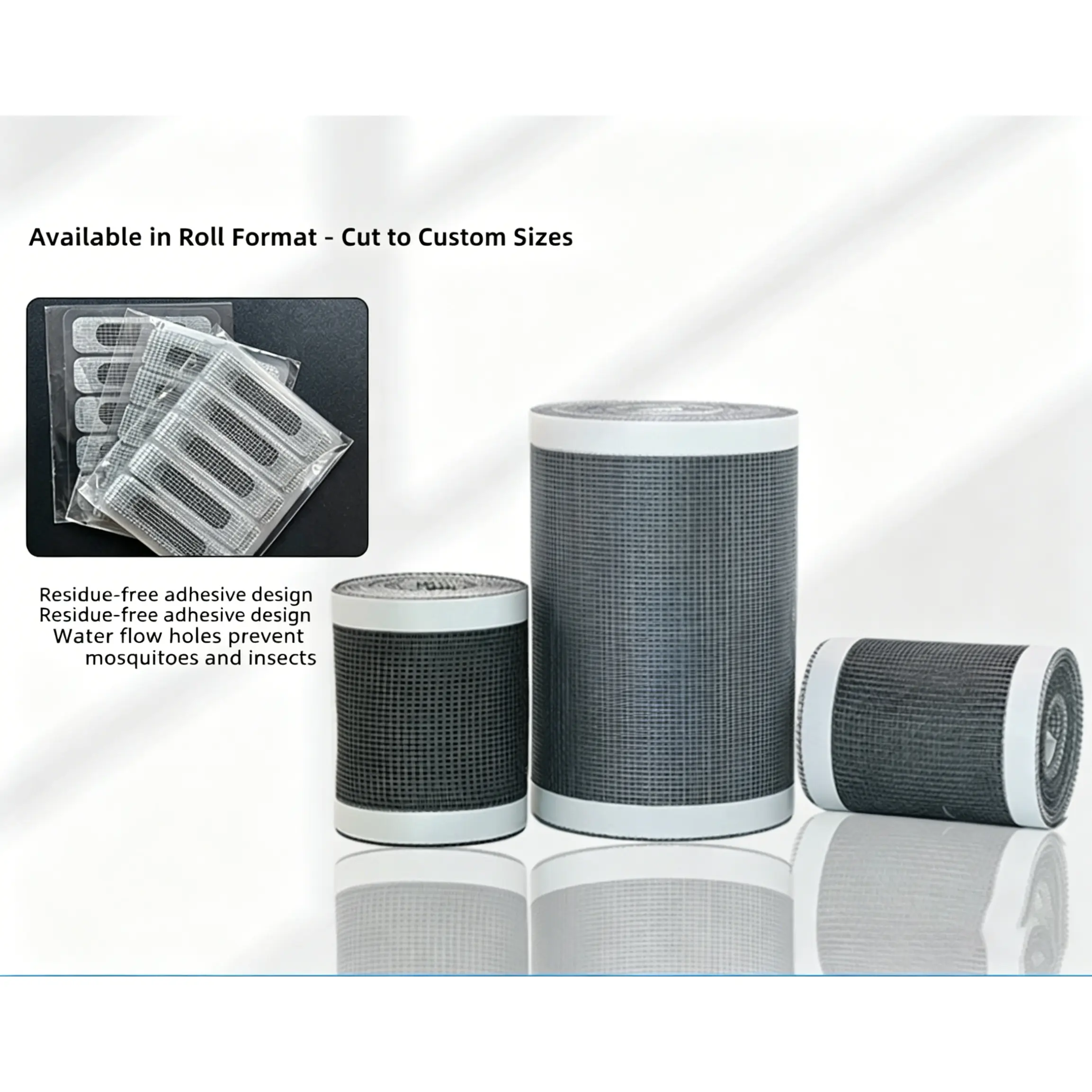 Screen window repair patches, drainage hole anti-mosquito stickers, disposable drain filters to prevent hair clogs Screen window repair patches, drainage hole anti-mosquito stickers, disposable drain filters to prevent hair clogs