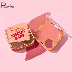 This dual-color contour, blush, and concealer palette comes with a makeup sponge and features a smooth, delicate texture that's easy to apply. This multi-functional face sculpting makeup palette is ideal for touch-ups on the go.