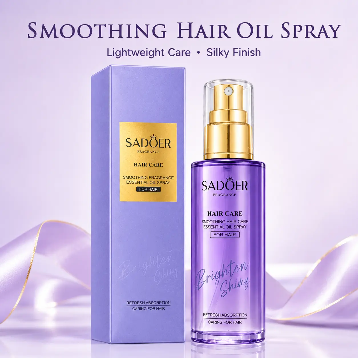 Lightweight Leave-In Hair Oil Mist for Smooth Manageable Hair