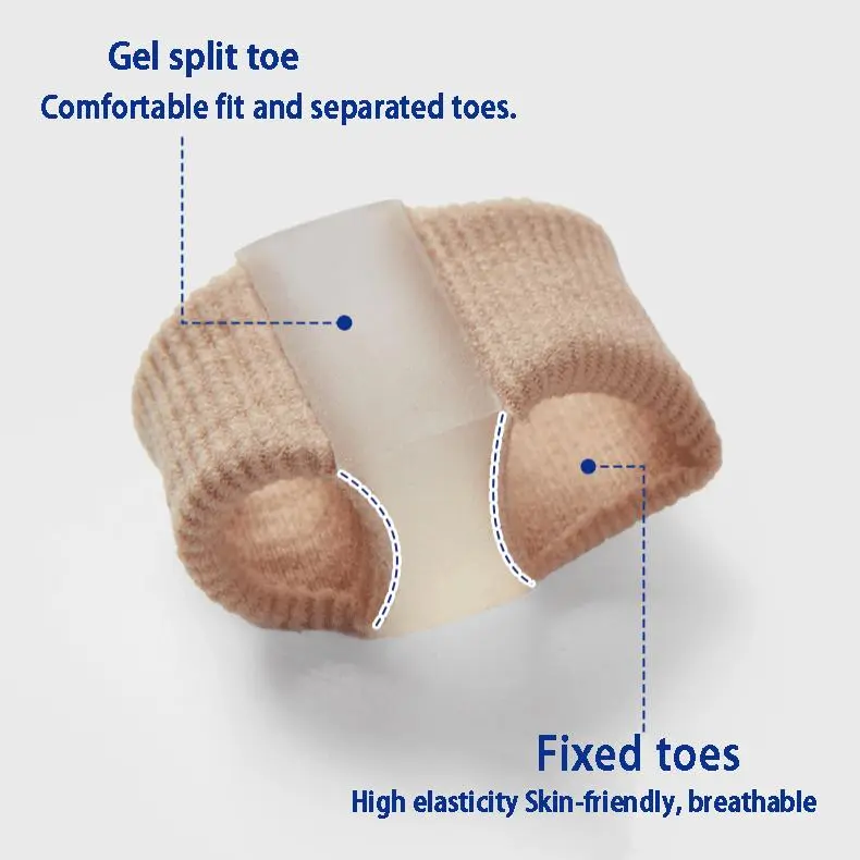 HYNAUT Hallux Valgus Toe Separator. Made of elastic fabric, comfortable and non-restricting. Suitable for daily walking, effectively relieves hallux valgus discomfort.