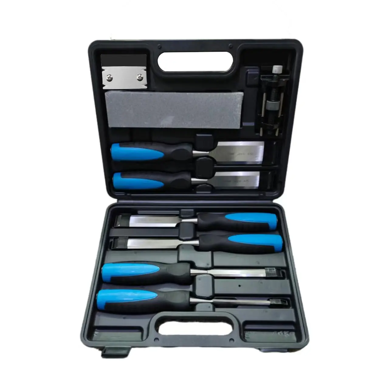 8-Piece Woodworking Chisel Set, Precision Carving Tools with Special Steel Flat and Flat Chisels, Essential Durable Carpenter Kit
