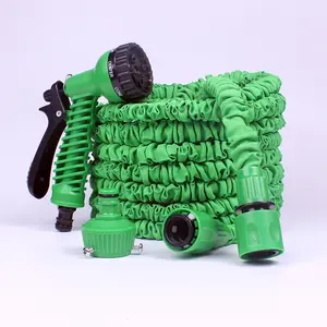 1PC Expandable Garden Hose 25-200Ft with 7 Function Spray Nozzle, Lightweight Flexible Water Hose, No Kink Retractable Garden Hose for Yard Watering, Car Washing, Outdoor Use, High Pressure, Multicolor PVC
