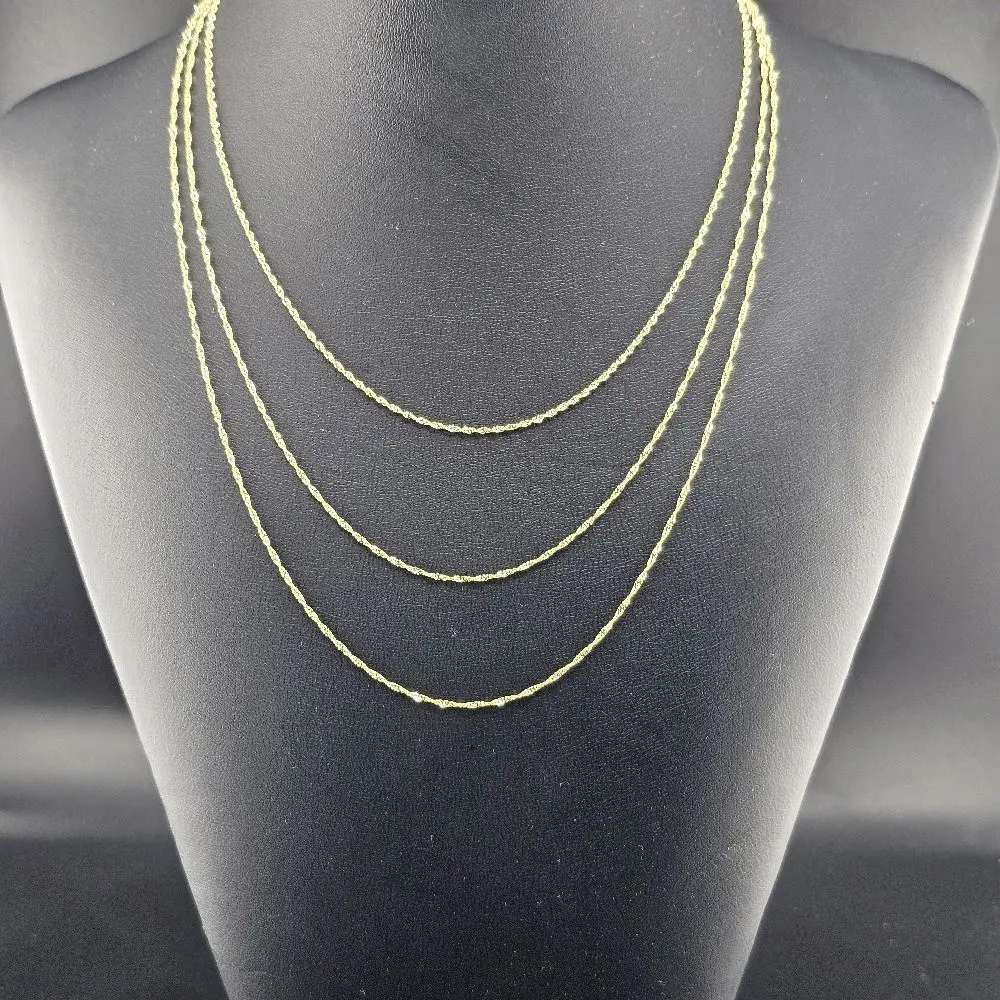14k Gold Dainty Chain, Available in 16"-18"-20" Lengths for Everyday Wear