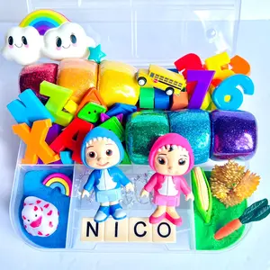 Cocomelon Play Dough Kit, Kids Personalized Gift, Cocomelon Sensory Kit