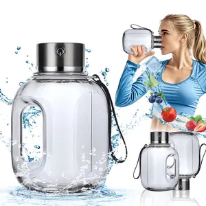 2025 New 57oz 1.8L Hydrogen Water Bottle,Hydrogen Water Generator With SPE/PEM Technology, Large Capacity Leakproof Sports Drinking Bottle With Handle & Shoulder Strap, Portable Sports Water Bottle, For Gym, Playground, Hydration Bottle