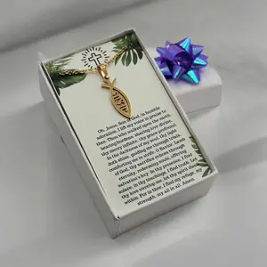 Christian fish necklace, Jesus necklace, Christian necklace for women