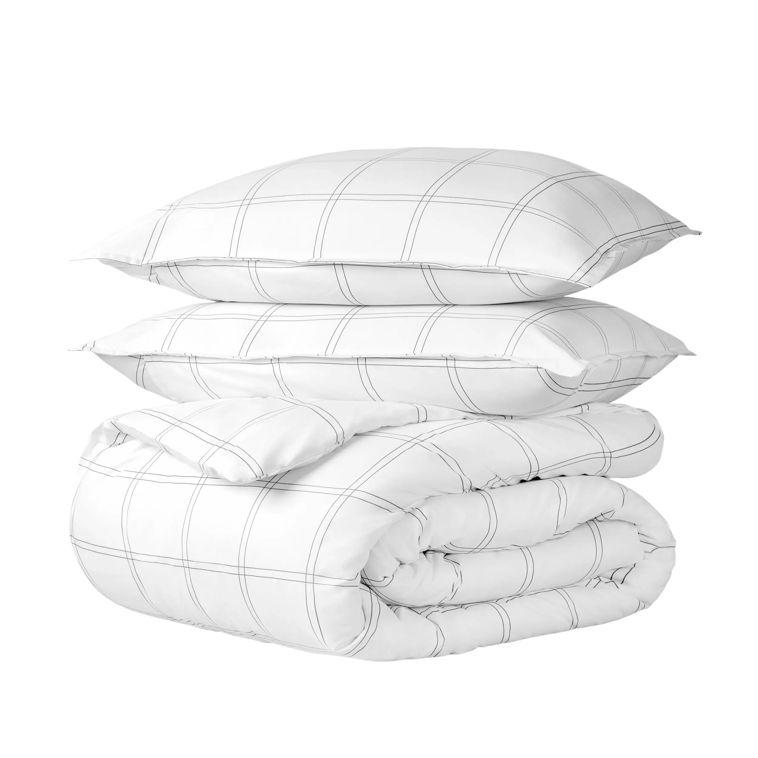 Modern Plaid - White/Grey