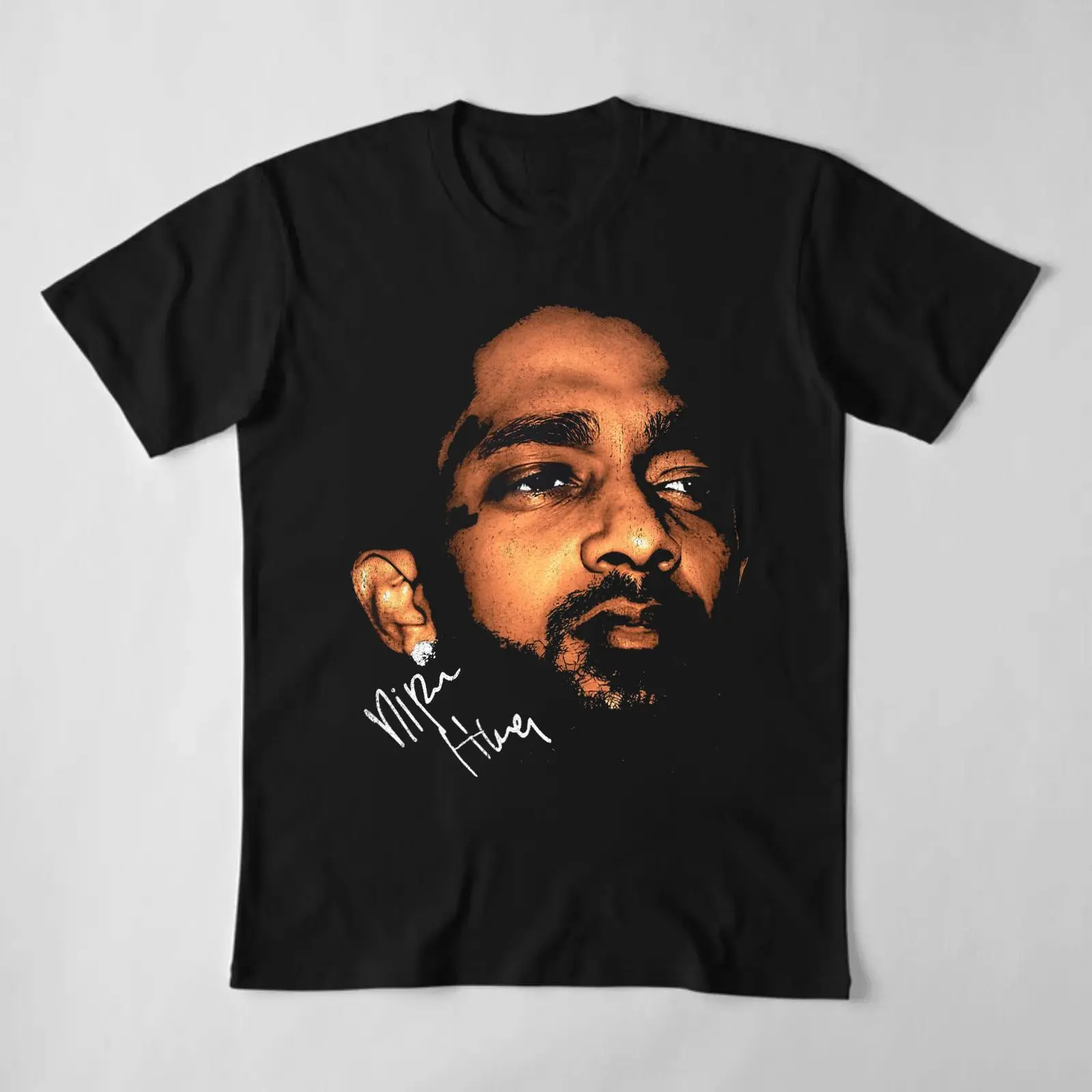 Nipsey Hussle Signature Portrait Graphic T-Shirt – Vintage West Coast Rap Graphic Tee