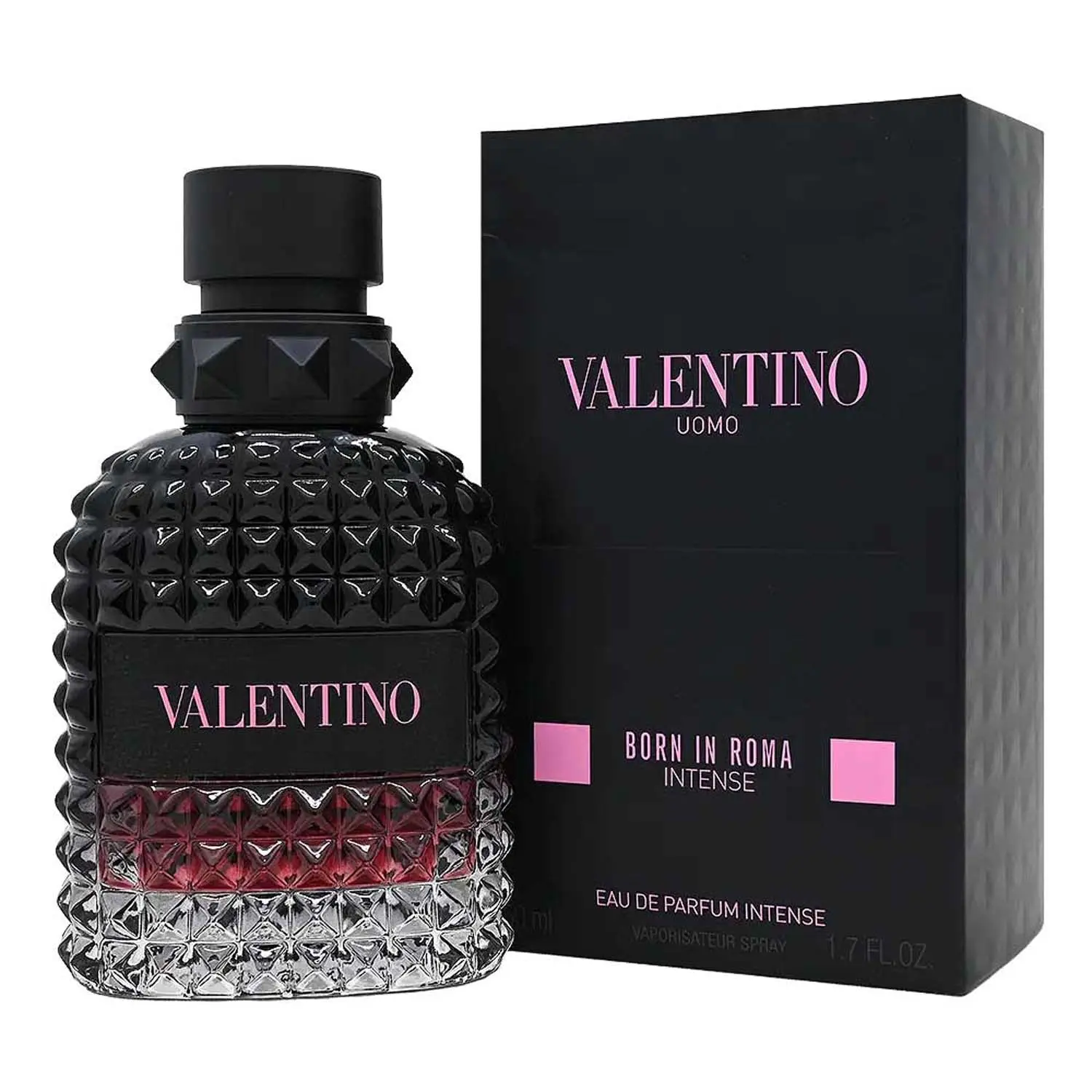 Valentino Uomo Born in Roma Intense EDP For Men – 0.34 fl oz / 10 mL Travel Spray Decant, Vanilla, Lavender, Vetiver, Gift for Him, Independently Rebottled by MicroPerfumes