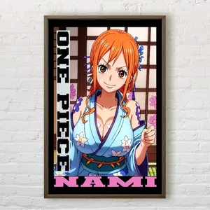 Nami Kimono One Piece Anime Poster - Premium Luster Photo Paper Decor Print Wall Room