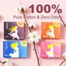 Zhuyinlife Organic Cotton Menstrual Pads 80ct | 8HR Odor Control, Leakproof, Super Absorbent Unscented, All Flow Day & Night