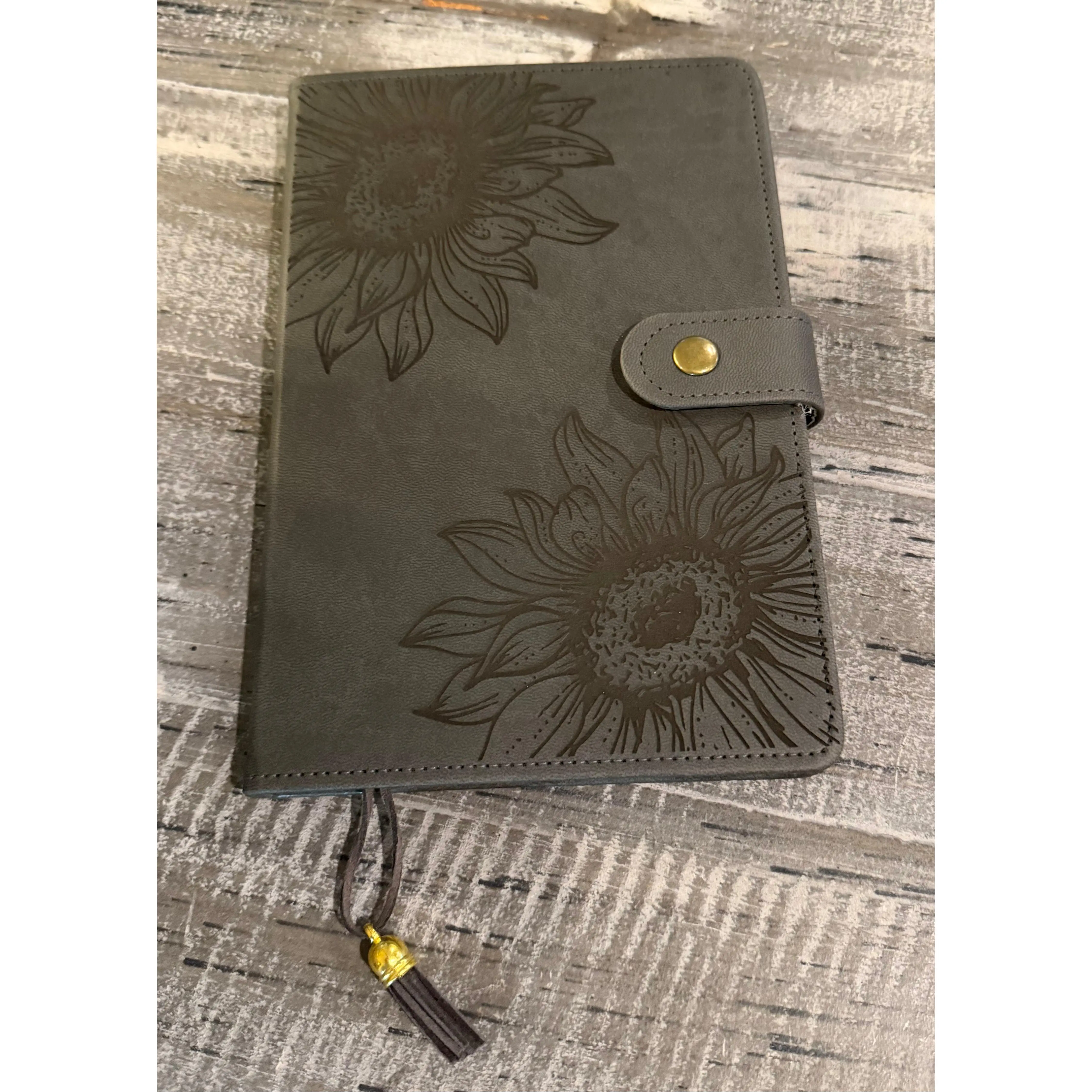 Laser Engraved Sunflower Journal