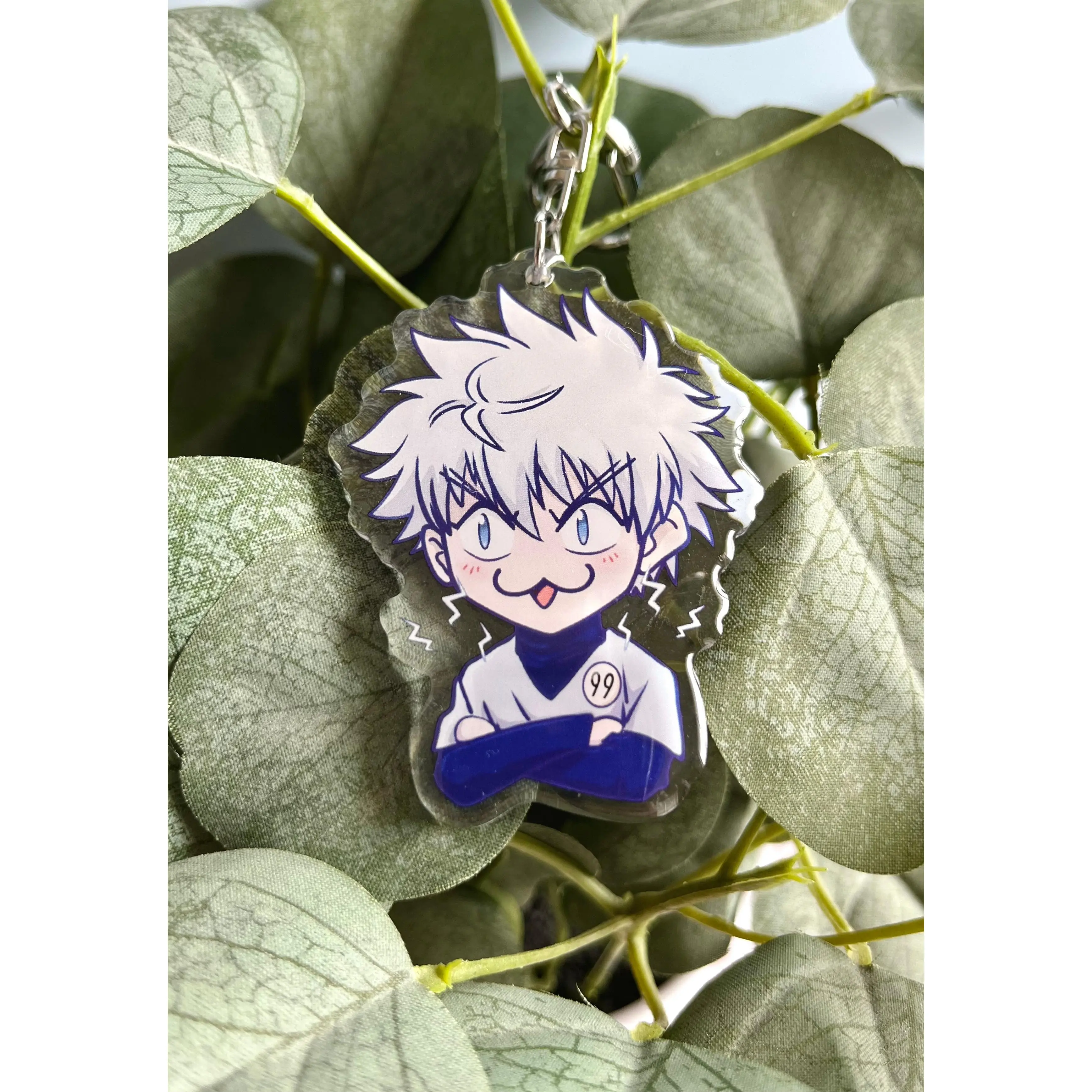 Lightning Assassin Boy Keychain