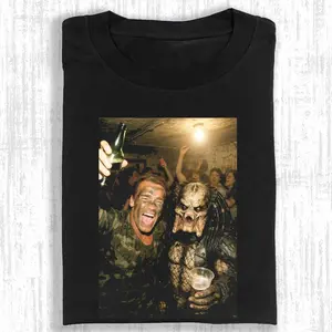 PREDATOR Printed Design Unisex Oversized Crew neck T-Shirt, High-Quality Print, Casual Comfort Breathable Short Sleeve for Streetwear Fashion Men and Women's Top Daily Wear