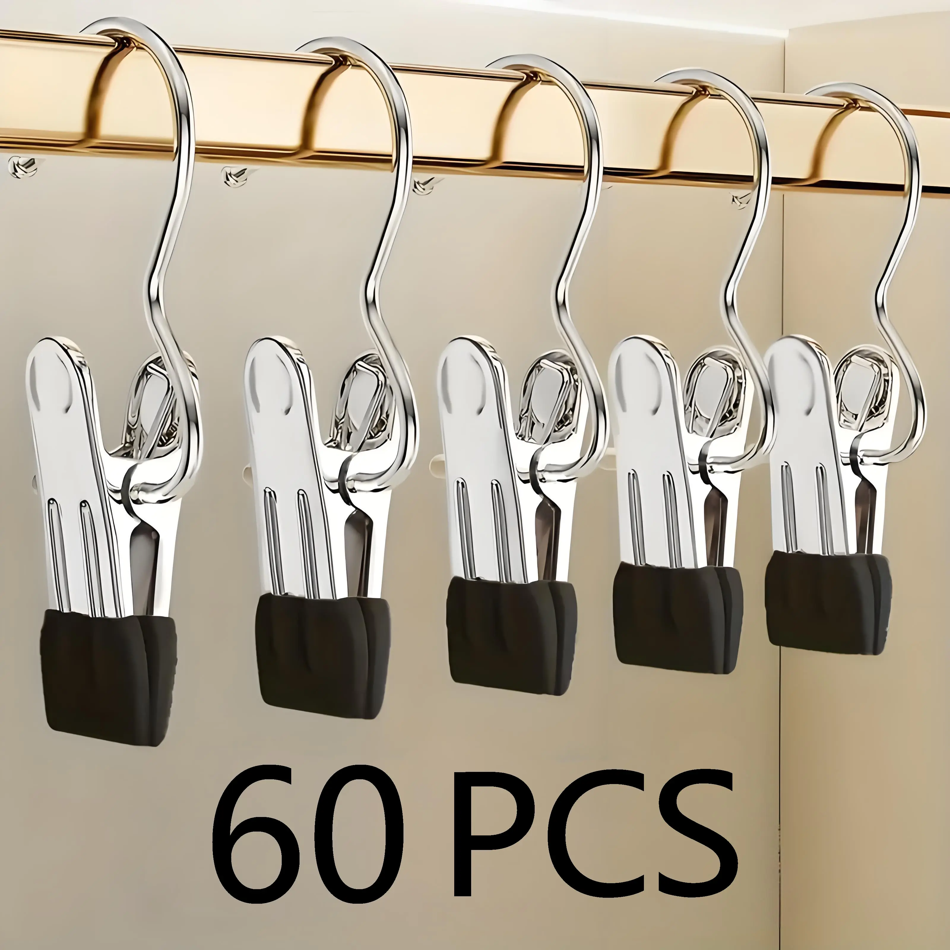 Clothes Pins 20/30/60-Pack Laundry Hook Hangers,multi use organizer,Clothes Hanger Clips for Closet Organizer Socks Towels Clips Heavy Duty Clothespins Bulk Clothes for Wardrobe Travel Pants Socks Handbag, durable home goods,