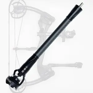 Archery Bow Stabilizer for Compound Bow – Carbon Balance Bar with Adjustable Weights to Reduce Vibrations & Sound Absorption, Precision Balance for Bow Hunting & Target Shooting