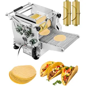 VEVOR Electric Tortilla Maker, Automatic Corn Tortilla Making Machine with Non-Stick Coating and Two Molds(4 in + 6 in), Electric Chapatti Machine Suitable for Produce Sopes Roti Pita Tortilla Pizza