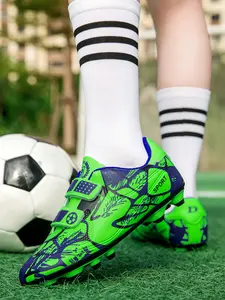 Kids' soccer cleats, firm ground (FG) studded shoes, unisex outdoor sports football shoes for boys and girls, training shoes, Youth Soccer Shoes, Sporty Soccer Shoes