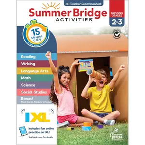 Summer Bridge Activities 2nd Grade Workbook to 3rd Grade Workbooks, Math, Language Arts, Science, Social Studies, Fitness, 2nd Grade to 3rd Grade Workbooks With Flash Cards, Stickers, eBooks & More - Paperback