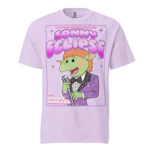 Live From Tomorrowland Sonny Eclipse Graphic Tee – Y2K Retro Space Lounge Aesthetic – Disneyana Outfit of the Day Park Day Outfit – 100% Soft Vintage Washed Cotton Comfort Colors Tee Cutie Chibi Kawaii Design DTG Premium Quality Print