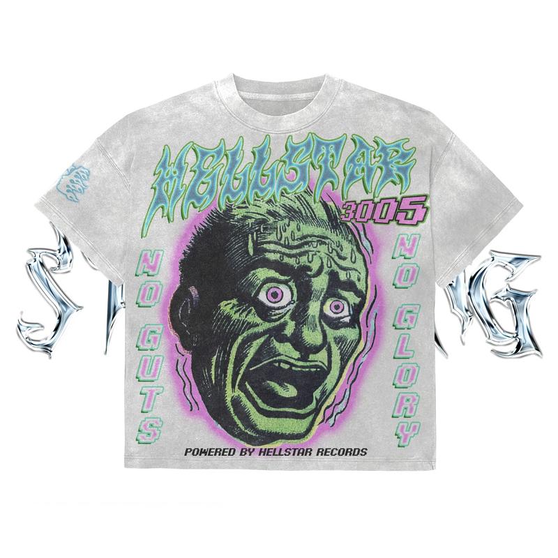 No Glory Print  Half Sleeve Tee Women Top For Summer Unisex Y2K Style Graphic T-shirts  Graphic Tees Streetwear summer outfits men, men gifts sweater designer shirts oversized tshirt men,Wash shirt