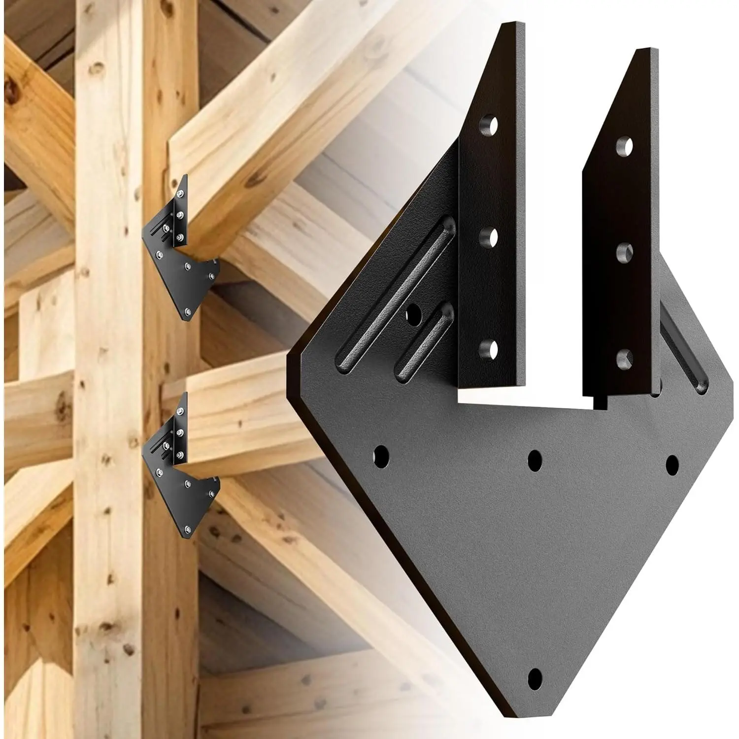 Black Heavy Duty Hurricane Ties