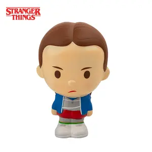 Netflix Officially Licensed Stranger Things Squishy Keychain Anti Stress Toy Backpack Charm Figure Keychain Anime Merchandise Slow Rising Keychain PU Foam Keyring Anxiety Relief Anime Fan Gift Bag Decoration Eleven Robin 1PC