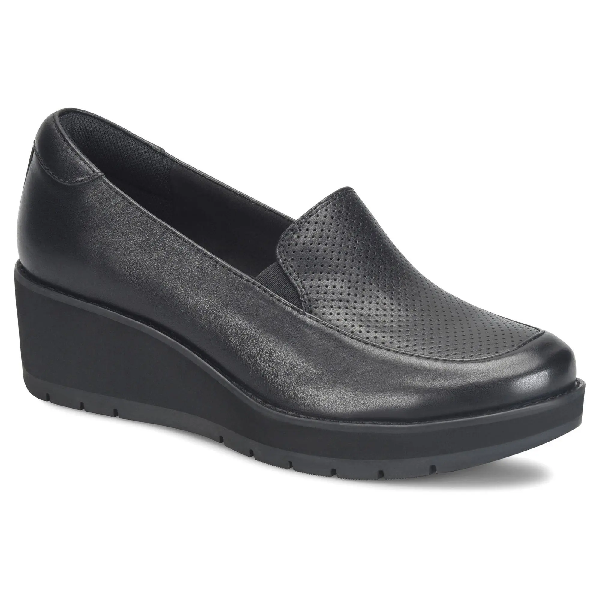 Comfortiva Leather Wedged Loafer - Fabiana