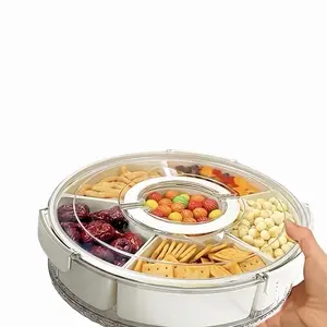 Rotating Multi-Compartment Snack Tray