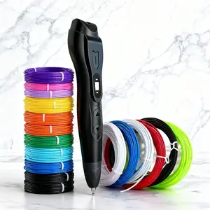 06s Set 3D Printing Pen, 12 Colors Pla Materials, No Clogging, Easy Operation, 3 Speed Settings, Precise Output, Christmas Gift, Love Gift