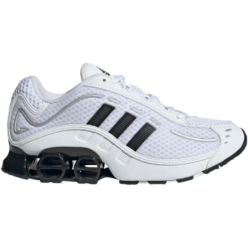 adidas Megaride O1 Cloud White Core Black Silver Metallic - Cushioned Everyday Running Style