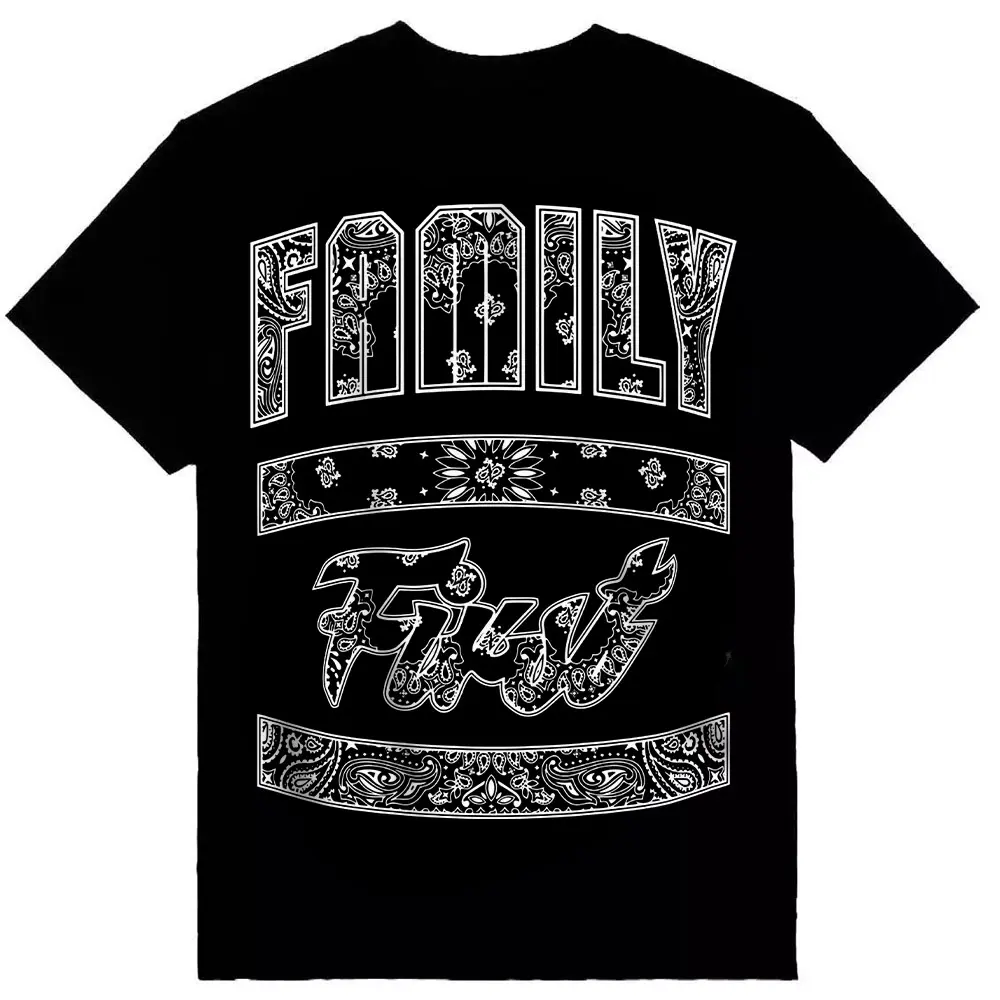 Family First Mens Graphic Shirt, Paisley Bandana Tee Mi Familia , Chicano Clothing, Gangster clothes, Streetwear, Graphic tee, Hoodie men,women