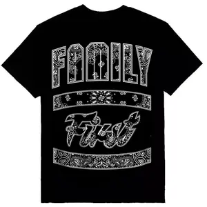Family First Mens Graphic Shirt, Paisley Bandana Tee Mi Familia , Chicano Clothing, Gangster clothes, Streetwear, Graphic tee, Hoodie men,women