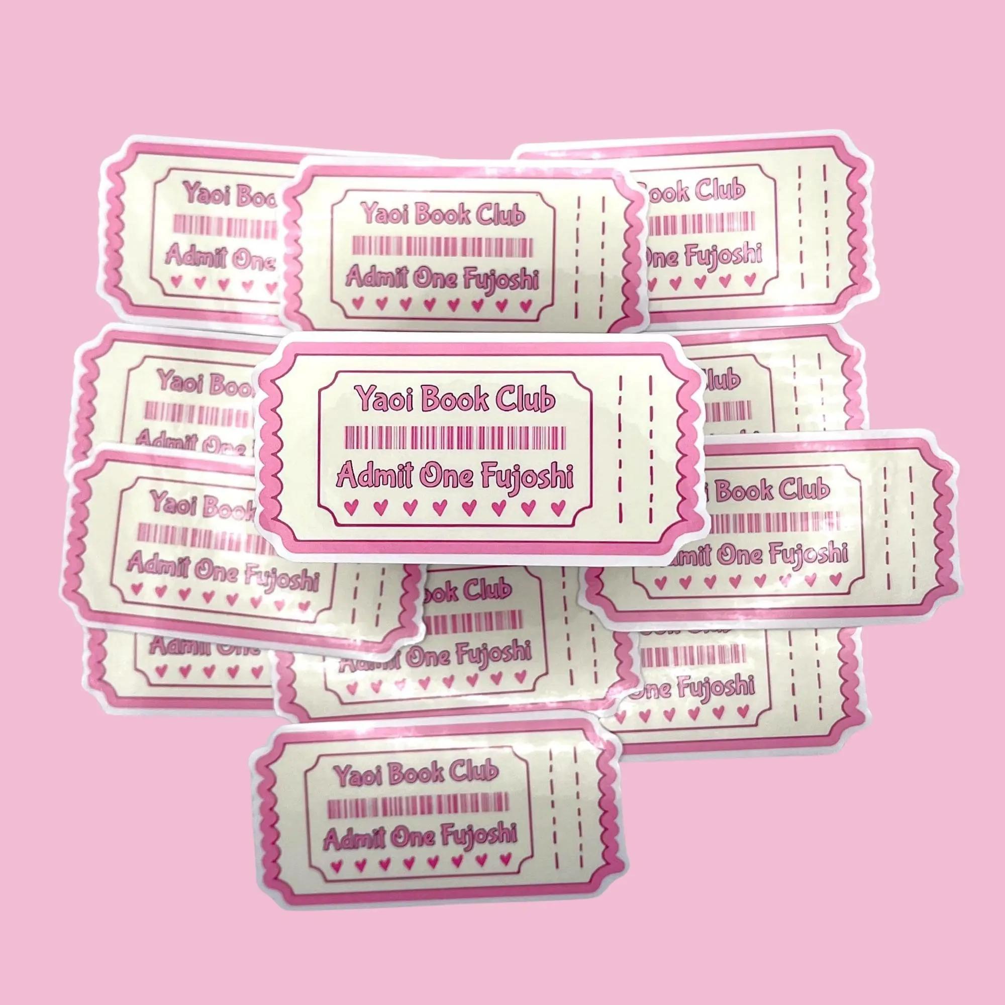 Yaoi Book Club Ticket Sticker | Fujoshi BL Manga Fan