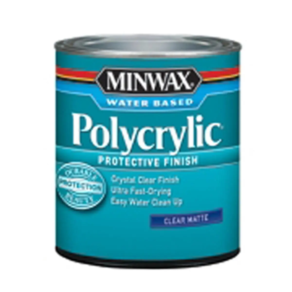 Crystal Ultra Fast-Drying Polycrylic Protective Finish, 0.5 pt, for Automotive & Motorcycle Paint Care