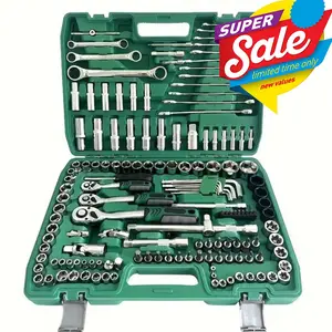 216Pcs 1/4"&3/8"&1/2" Socket Ratchet Wrench Set Metric Drive Socket Set,with Bit Socket Set, 72 Tooth Ratchet Wrench Handle, Mechanics Tool Set for Automotive Repair And Home Use