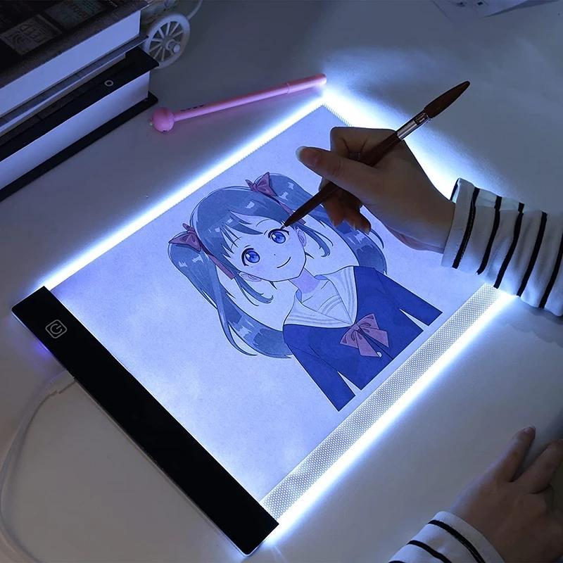 Led Graph Tablet A3/A4/A5 LED Light Pad for Boys & Girls Gift, USB Powder Acrylic LED ...