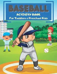 Baseball Activity Book For Toddlers & Preschool Kids: A Big Baseball Dot To Dot Coloring Mazes Spot the Difference Word Search and Count