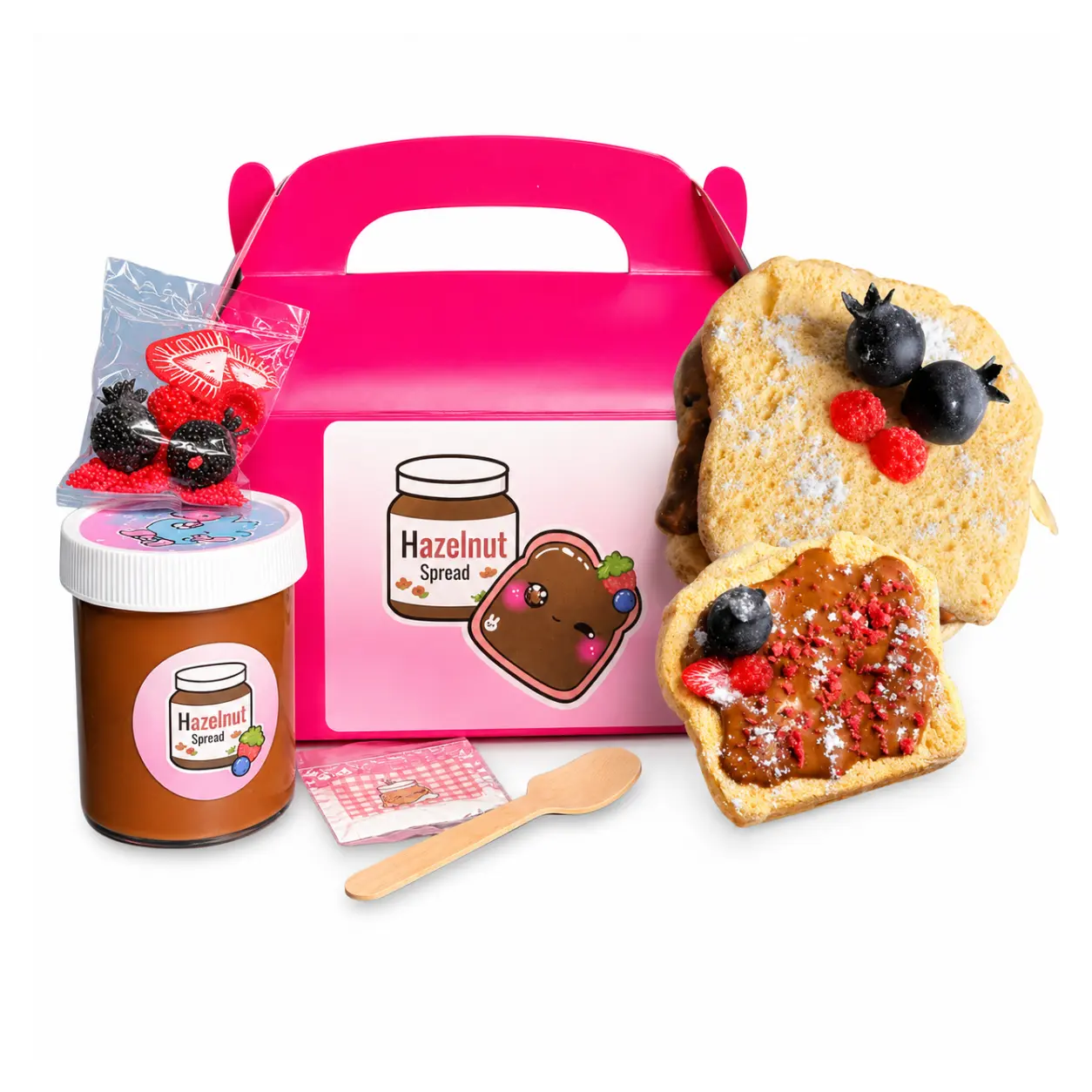 Chocolate Hazelnut Berry Toast Slime Kit – DIY Butter Slime Set