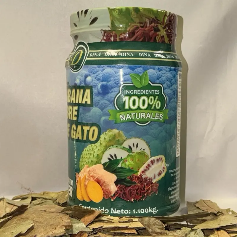 Guanábana con jengibre 100% natural , suplemento natural en polvo.