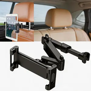 Car Tablet Holder for Headrest – 360° Adjustable Mount for 5.3–12.9 inch iPad & Phones, Upgraded Back Seat Tablet Stand for Road Trips full brim