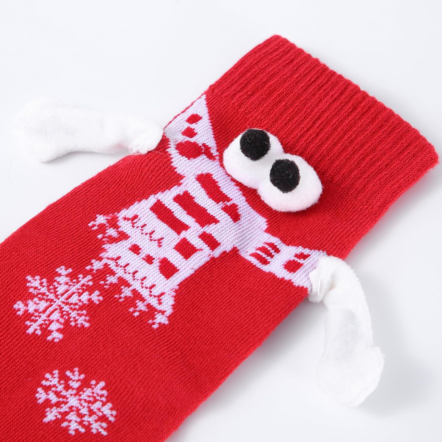 2 Pairs Magnetic Hand Holding Socks for Couples, Cute Novelty Socks That Hold Hands When Close, Funny Mid-Tube Magnet Couple Socks for Valentine's Day & Anniversary, Creative Gag Gift for Men & Women 2 Pairs Magnetic Hand Holding Socks for Couples, Cute Novelty Socks That Hold Hands When Close, Funny Mid-Tube Magnet Couple Socks for Valentine's Day & Anniversary, Creative Gag Gift for Men & Women