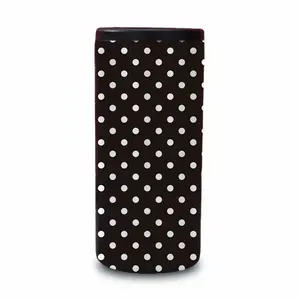 Black & White Polka Dot Slim Can Coozie
