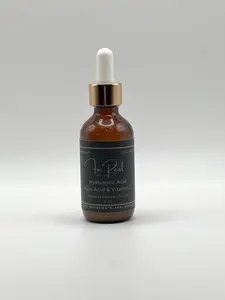 For Real Organics Hyaluronic Acid Serum with Vitamin C Kojic Acid & Ferulic Acid for Radiant Skin Care Handmade with Pure Organic Ingredients