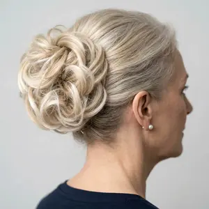 Messy Bun Hair Piece – Curly Synthetic Bun Extension