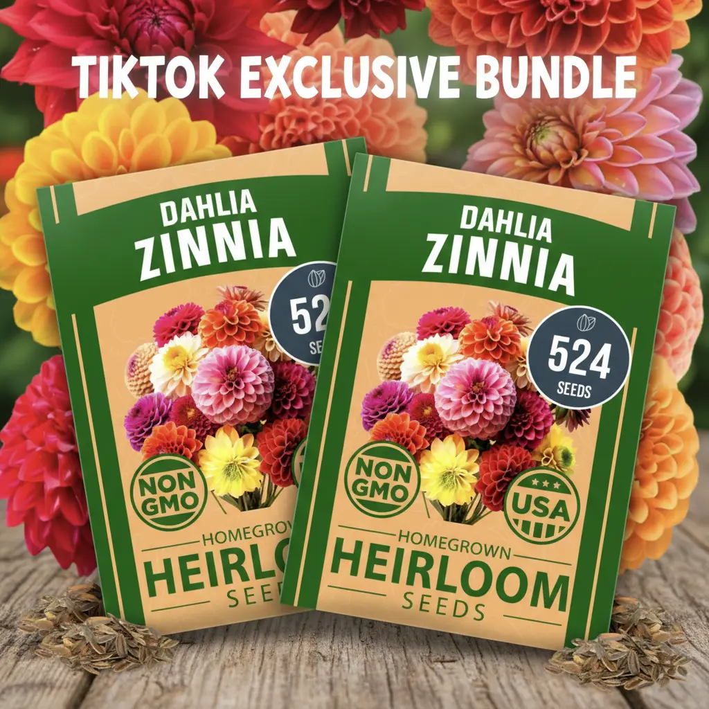2 Pack Zinnia Dahlia