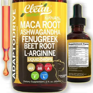 Clean Nutra Maca Root Drops for Women Ashwagandha, Fenugreek, Beet Root, L-Arginine & More for Women & Men's Optimum Health Liquid Drop –Liquid Form: Easy-to-absorb liquid drops for convenient daily consumption